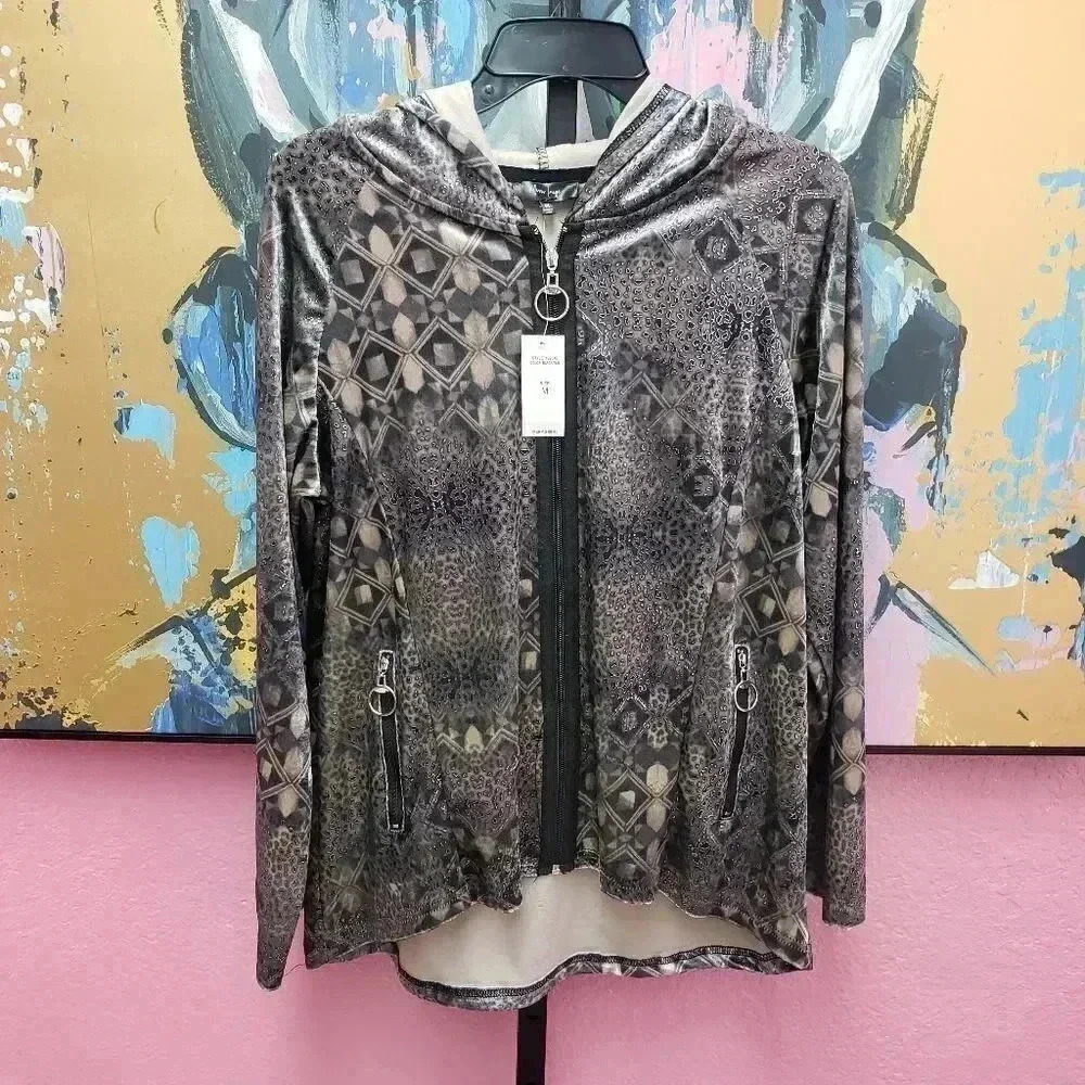 Mirror Image Black/Tan Shimmer Jacket